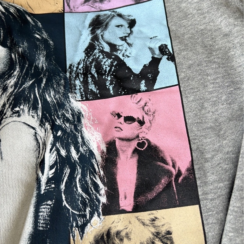 Eras Tour Taylor Swift Grey Quarter Zip Quarterzip Sweatshirt Merch Midnights - Picture 5 of 6